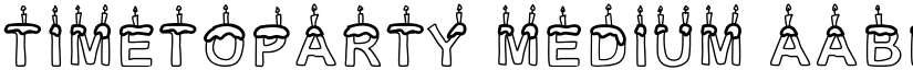 TimeToParty Medium font