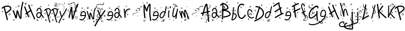 PWHappyNewYear Medium font