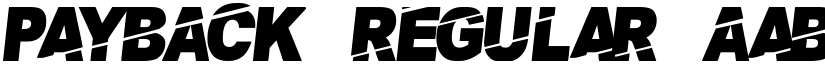 PaybAck Regular font