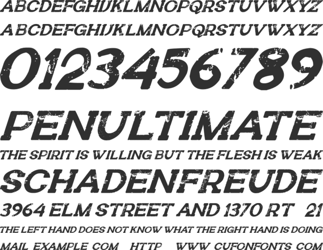 WORKER font preview