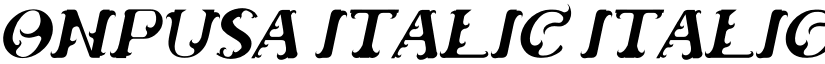ONPUSA Italic Italic font
