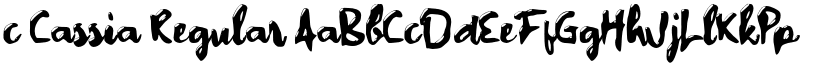 c Cassia font download