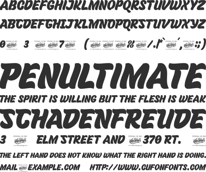 Brothery font preview