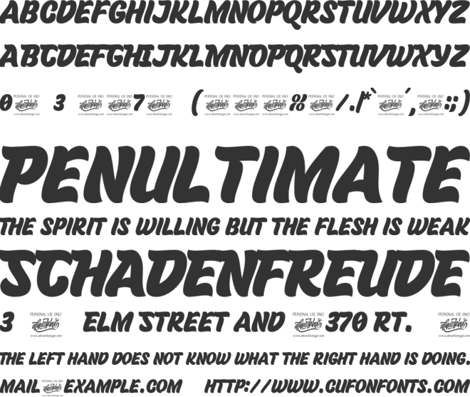 Brothery font preview