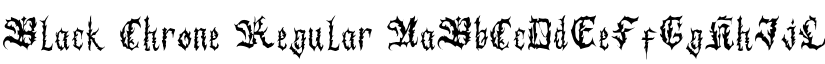 Black Chrone Regular font