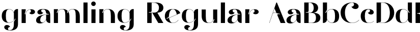 gramling Regular font