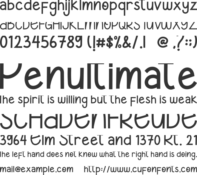 Kellvin font preview