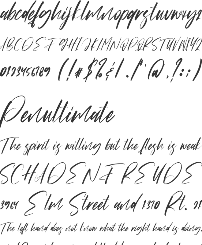 Homeroom font preview