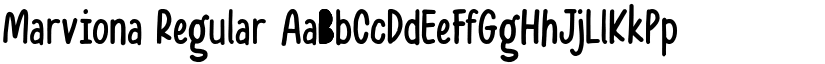 Marviona Regular font