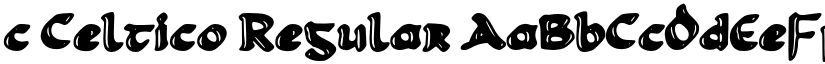 c Celtico Regular font
