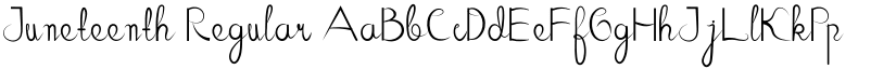 Juneteenth Regular font