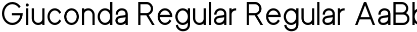 Giuconda Regular Regular font