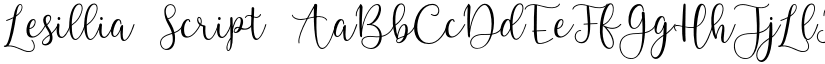 Lesillia font download