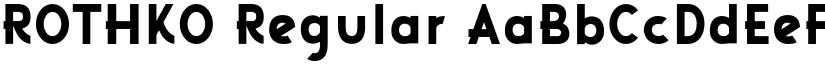 ROTHKO Regular font