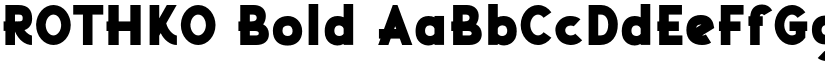 ROTHKO Bold font