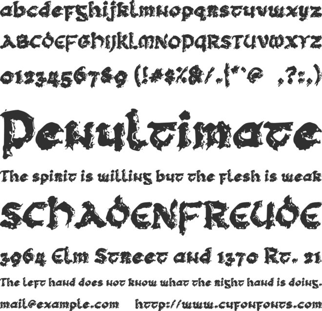 c Celtic Dragon font preview