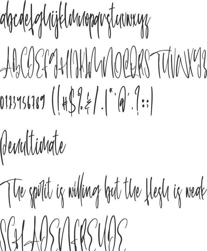 Birthright font preview