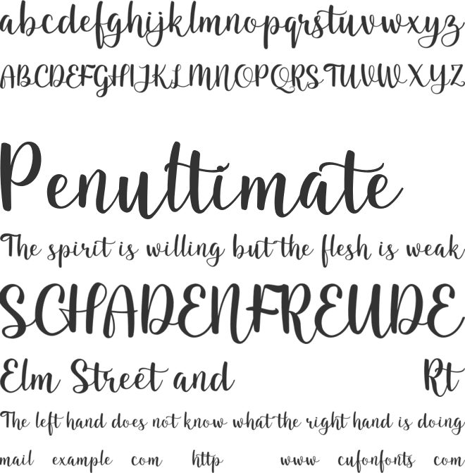 Cotton Honey font preview