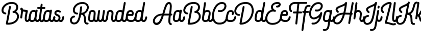 Bratas Rounded font