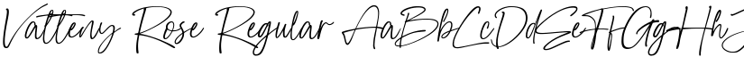 Vatteny Rose Regular font