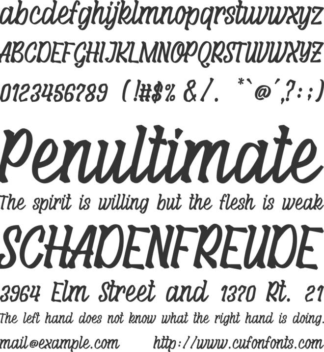 Maksum font preview