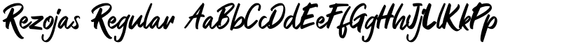 Rezojas Regular font