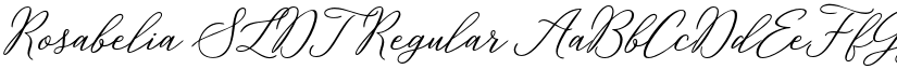 Rosabelia SLDT Regular font