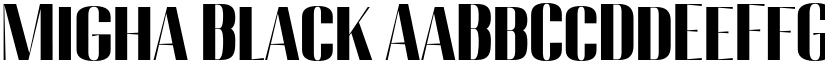 Migha Black font