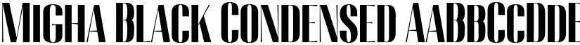 Migha Black Condensed font