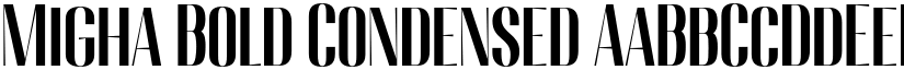 Migha Bold Condensed font