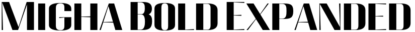 Migha Bold Expanded font