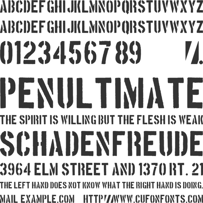 Boston Traffic font preview