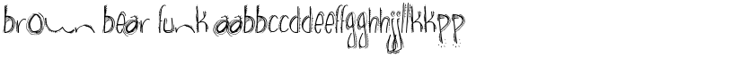 brown bear funk font