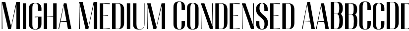 Migha Medium Condensed font