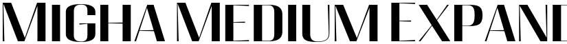 Migha Medium Expanded font