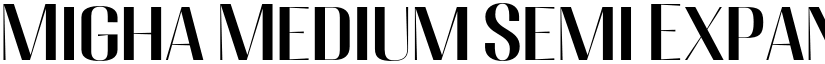 Migha Medium Semi Expanded font