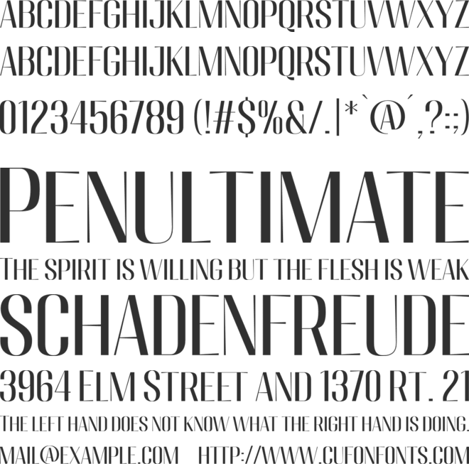 Migha font preview
