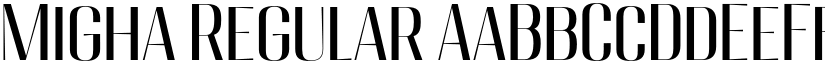 Migha Regular font