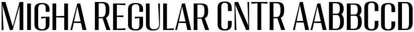 Migha Regular CNTR font