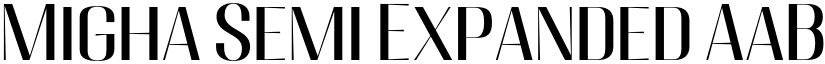 Migha Semi Expanded font