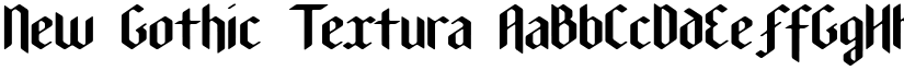 New Gothic Textura font