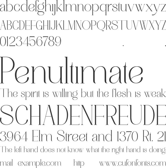 Motherva font preview