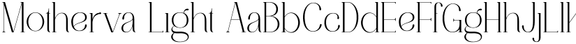 Motherva Light font