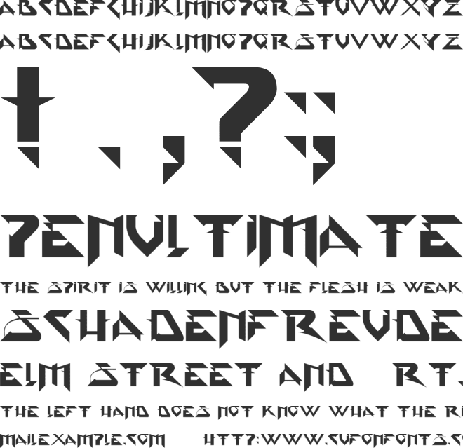 PsyType font preview