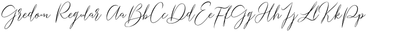 Gredom Regular font