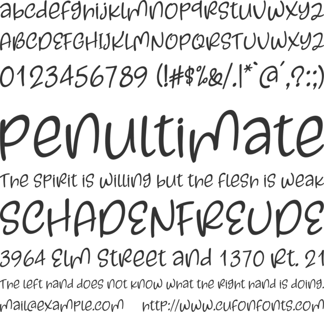 Kayskew October Eleven font preview