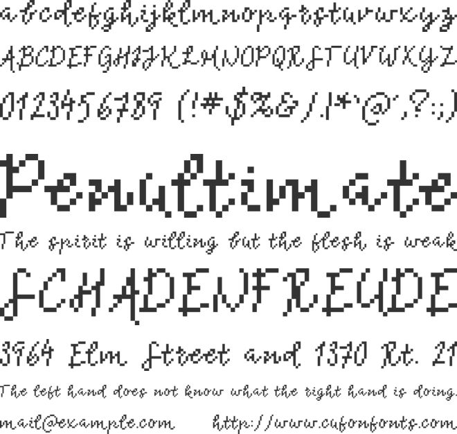 Bonefish font preview