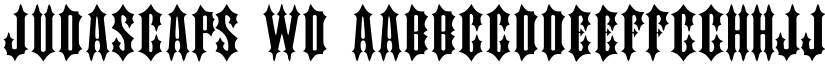 JudasCaps Wd font