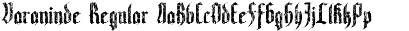 Varaninde Regular font