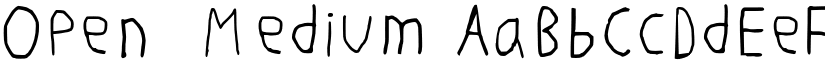 Open1 Medium font